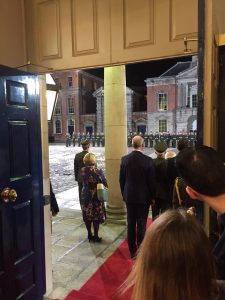 Le Chéile Children form Guard of Honour at Presidential Inauguration