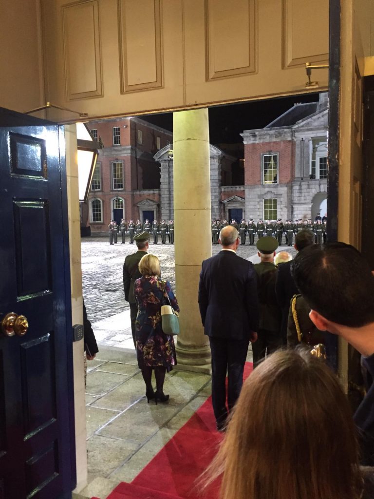 Le Chéile Children form Guard of Honour at Presidential Inauguration